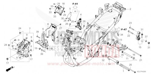 FRAME BODY ADV350AS de 2025